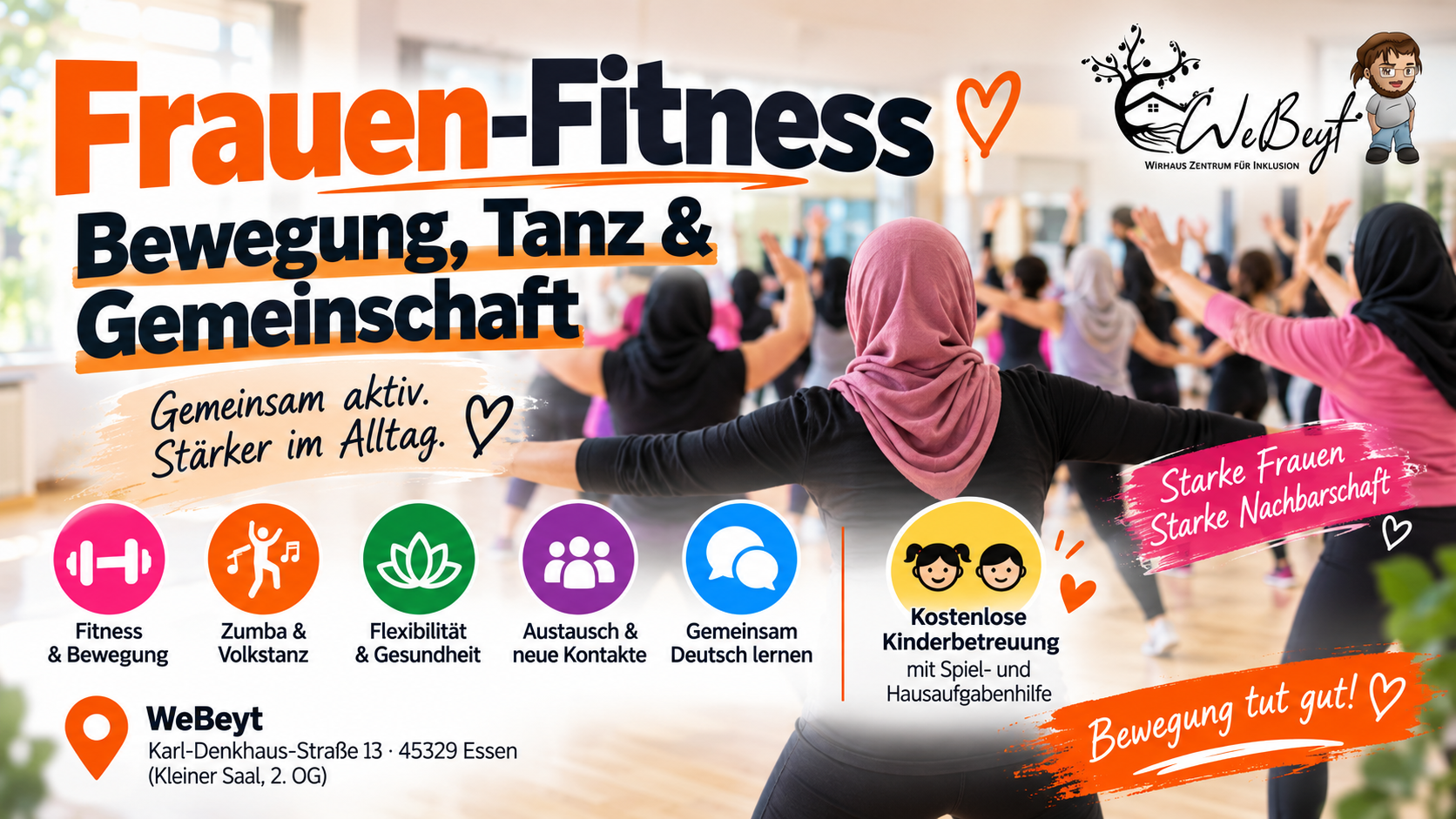 Frauen-Fitness, Tanz & Gemeinschaft